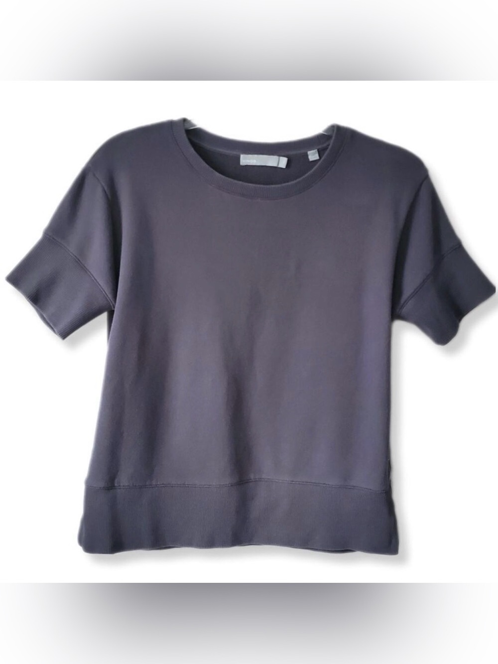 VINCE Gray Short Sleeve Sweatshirt Size Medium